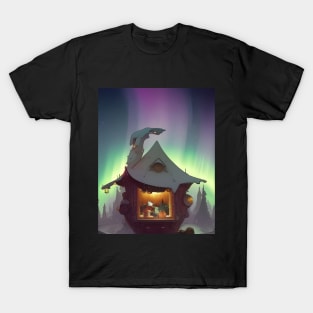 House under the northern lights T-Shirt